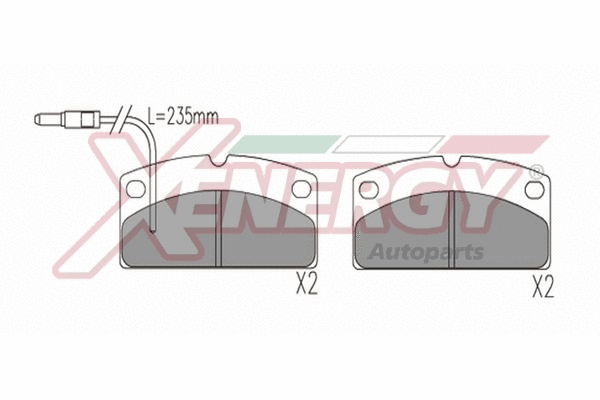 Brake Pad Set, disc brake (X41391)
