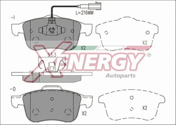 Brake Pad Set, disc brake (X41230)