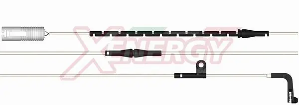Warning Contact, brake pad wear (X70190)