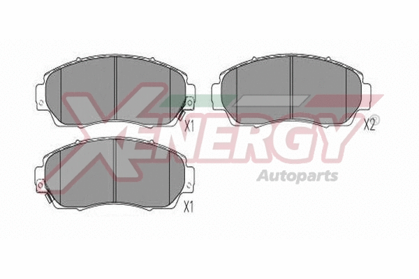 Brake Pad Set, disc brake (X41376)