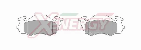 Brake Pad Set, disc brake (X41005)
