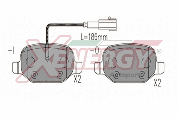 Brake Pad Set, disc brake (X41294)