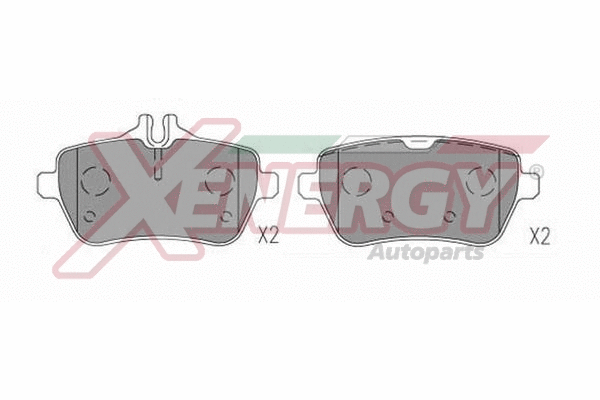 Brake Pad Set, disc brake (X41333)