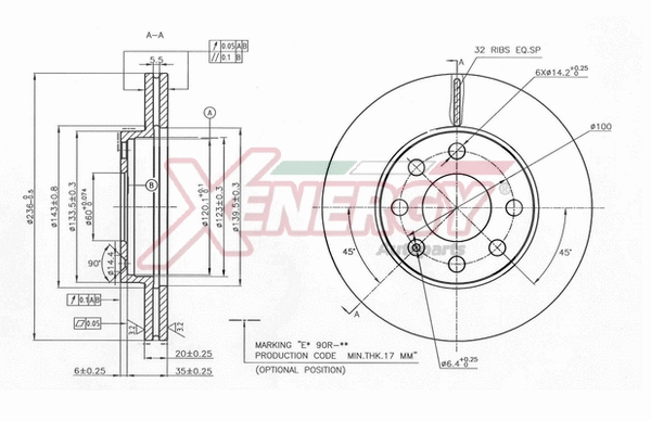 Brake Disc (X602876)
