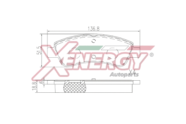 Brake Pad Set, disc brake (X41399)
