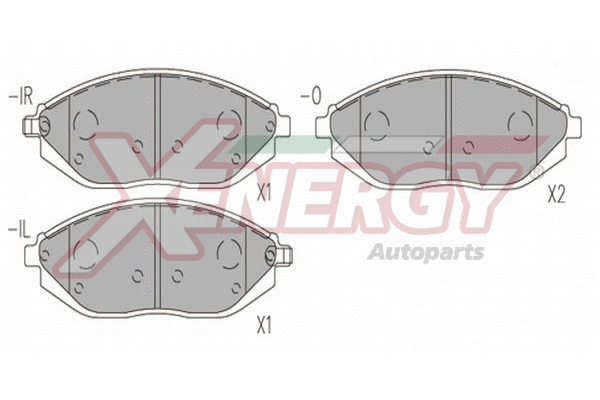Brake Pad Set, disc brake (X41302)