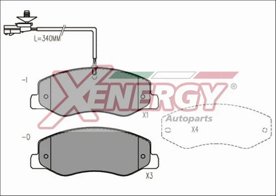 Brake Pad Set, disc brake (X41180)