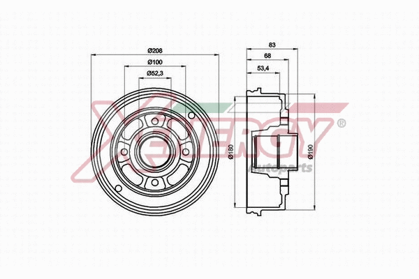 Brake Drum (X654245)