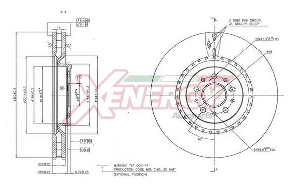 Brake Disc (X602901)
