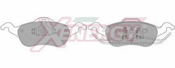 Brake Pad Set, disc brake (X40688)