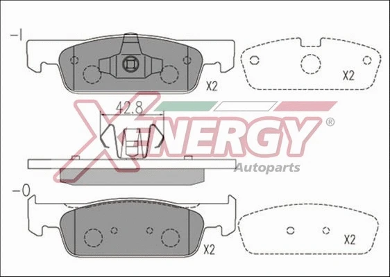 Brake Pad Set, disc brake (X41169)