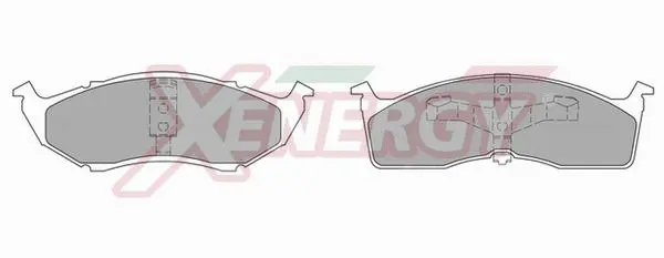 Brake Pad Set, disc brake (X40689)