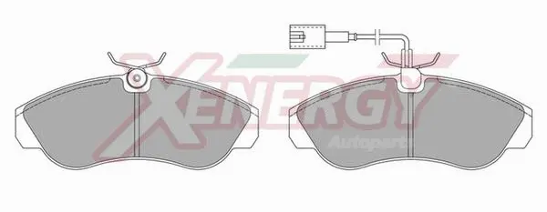 Brake Pad Set, disc brake (X40522)