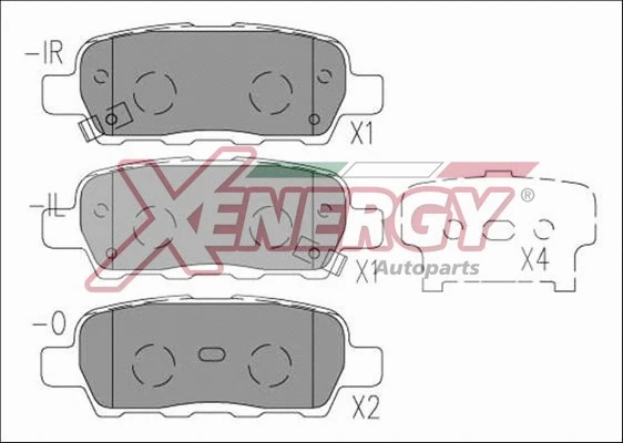 Brake Pad Set, disc brake (X40987)