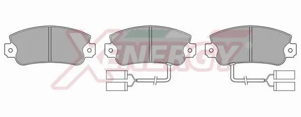 Brake Pad Set, disc brake (X40184)