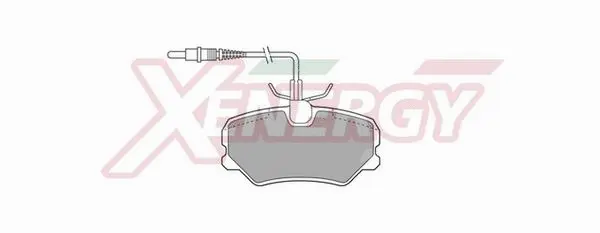 Brake Pad Set, disc brake (X40271)