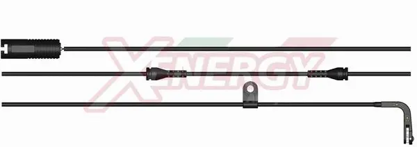 Warning Contact, brake pad wear (X70178)