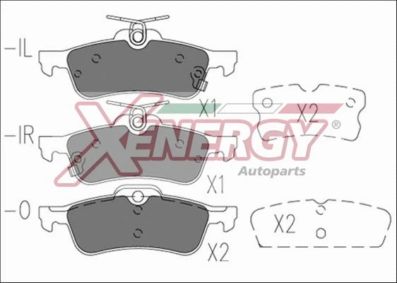 Brake Pad Set, disc brake (X41194)