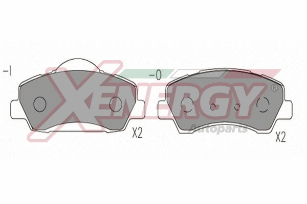 Brake Pad Set, disc brake (X41306)