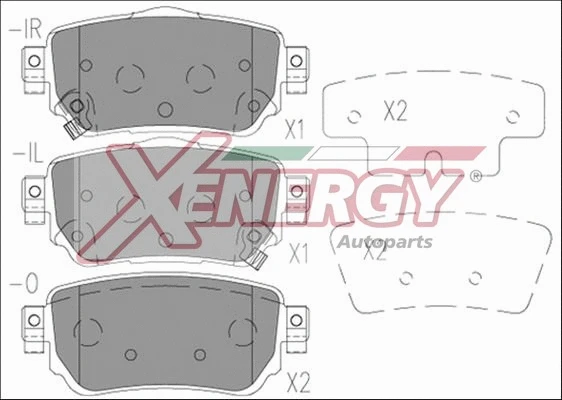 Brake Pad Set, disc brake (X41277)
