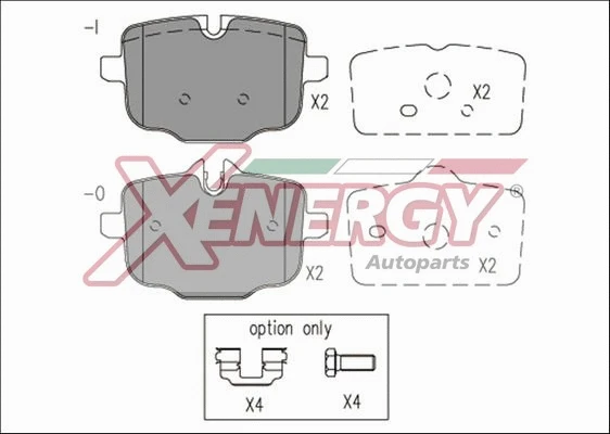Brake Pad Set, disc brake (X41209)