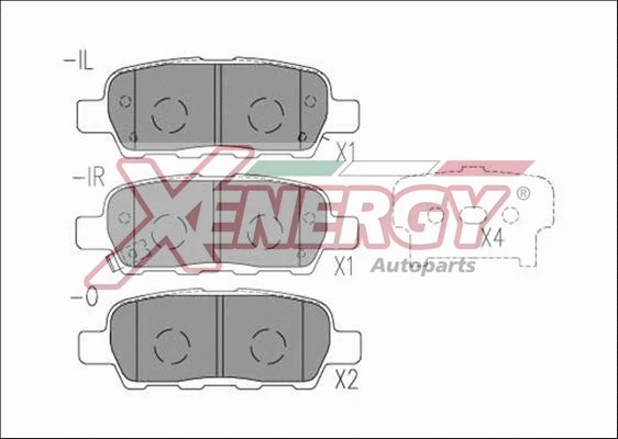 Brake Pad Set, disc brake (X41192)