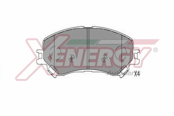 Brake Pad Set, disc brake (X41366)