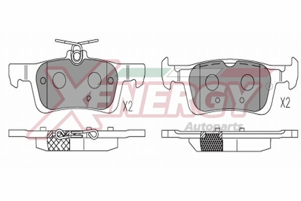 Brake Pad Set, disc brake (X41337)