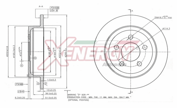 Brake Disc (X601501)