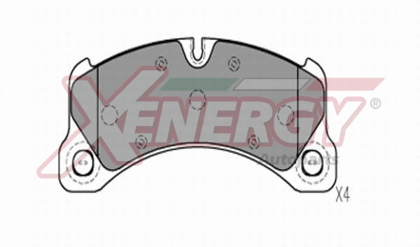 Brake Pad Set, disc brake (X41321)