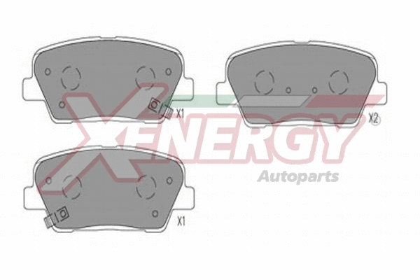 Brake Pad Set, disc brake (X41353)