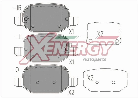 Brake Pad Set, disc brake (X41171)