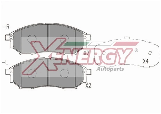 Brake Pad Set, disc brake (X41246)