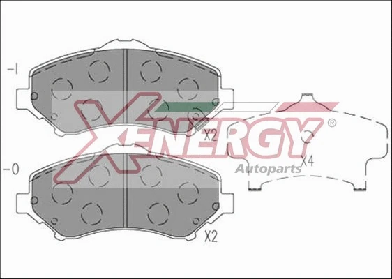 Brake Pad Set, disc brake (X41265)