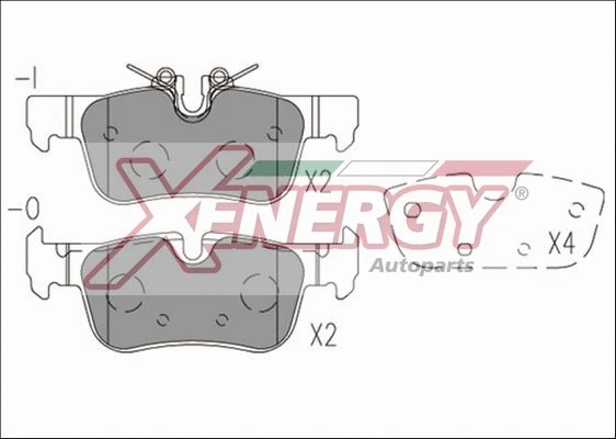 Brake Pad Set, disc brake (X41275)