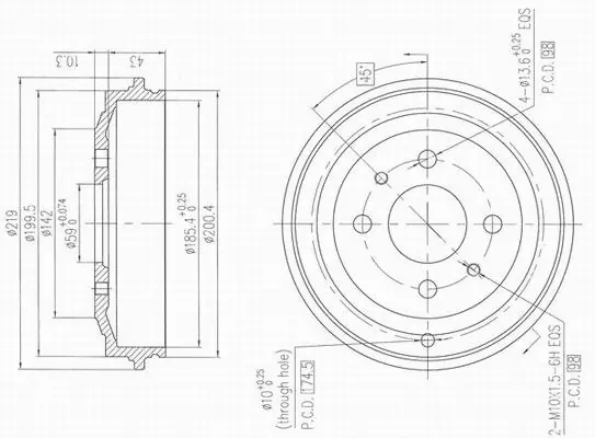 Brake Drum (X654201)