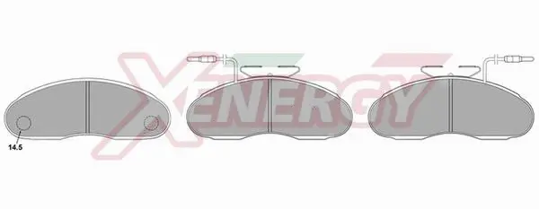 Brake Pad Set, disc brake (X40566)