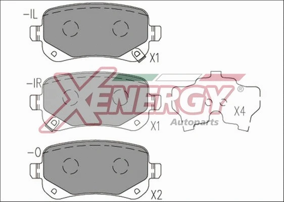 Brake Pad Set, disc brake (X41266)
