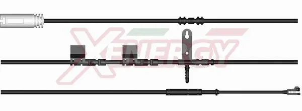 Warning Contact, brake pad wear (X70287)