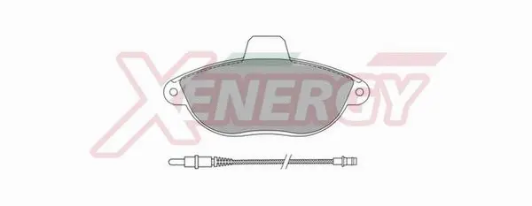 Brake Pad Set, disc brake (X40539)