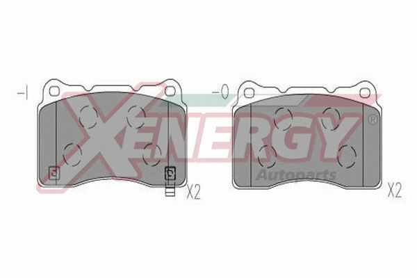 Brake Pad Set, disc brake (X41317)