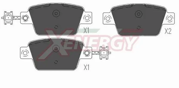 Brake Pad Set, disc brake (X41164)