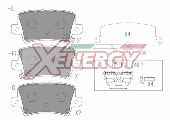 Brake Pad Set, disc brake (X41243)