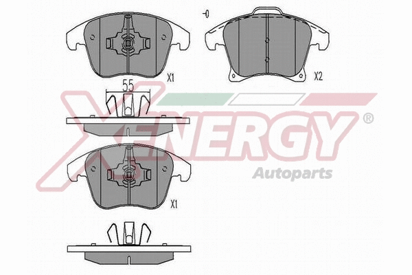 Brake Pad Set, disc brake (X41343)