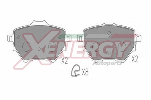 Brake Pad Set, disc brake (X41336)