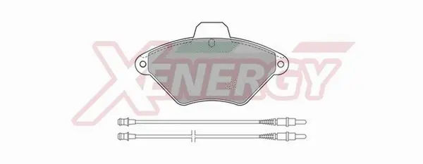 Brake Pad Set, disc brake (X40504)