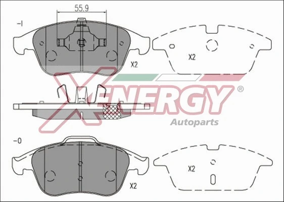 Brake Pad Set, disc brake (X41223)
