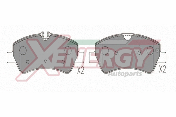 Brake Pad Set, disc brake (X41371)