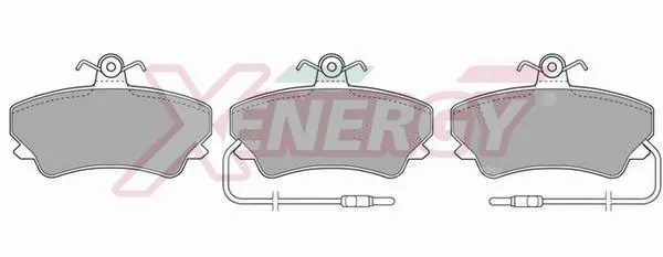 Brake Pad Set, disc brake (X40512)