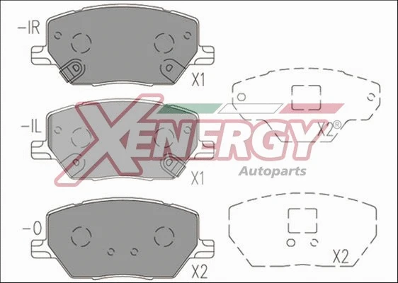 Brake Pad Set, disc brake (X41175)
